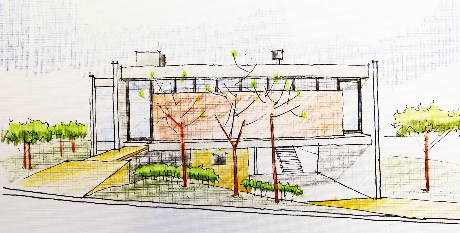 Curso de desenho à mão livre para Arquitetura