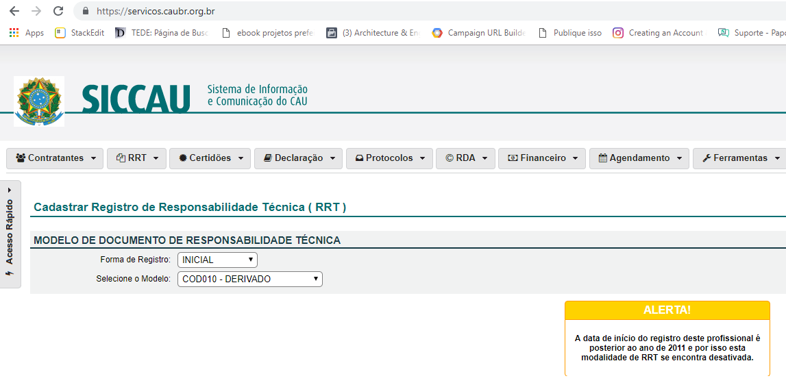 COMO EMITIR RRT DERIVADO