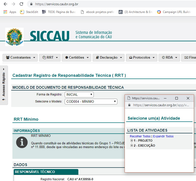 COMO EMITIR RRT MÍNIMO