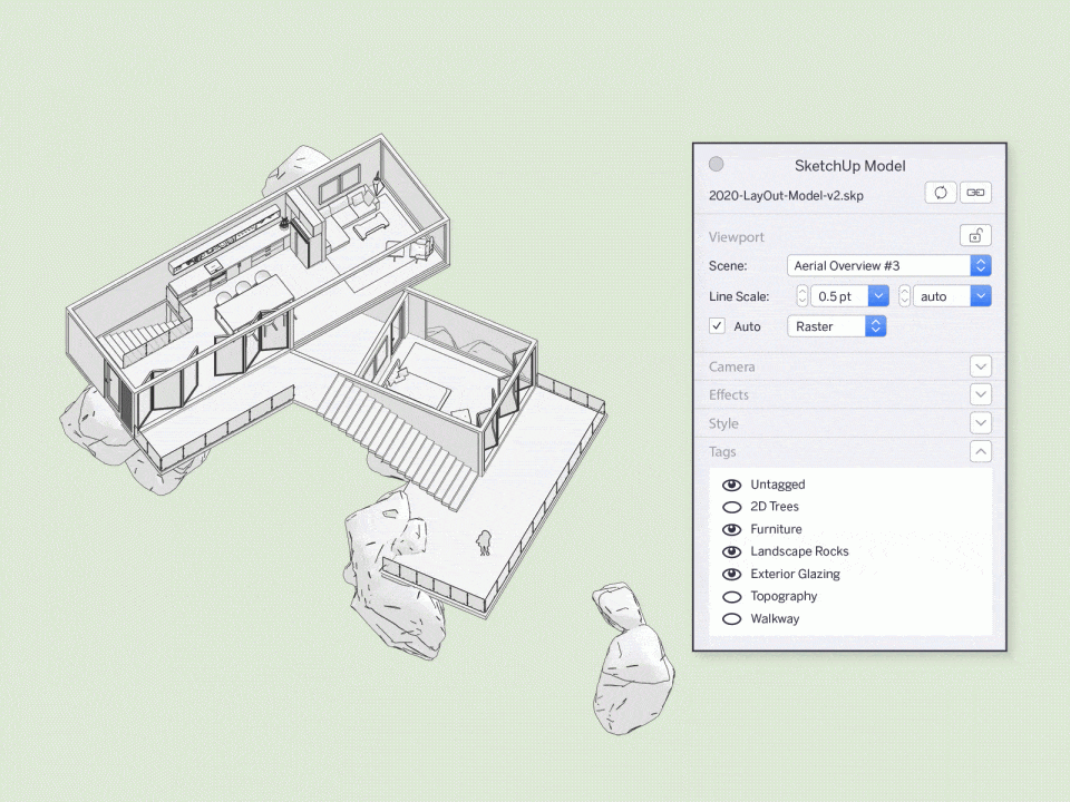 Sketchup e Layout 2020 - controle sobre os documentos