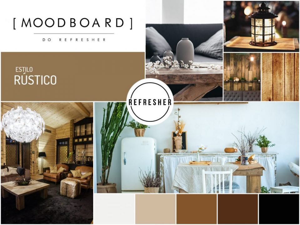 MoodBoard do Estilo Rústico