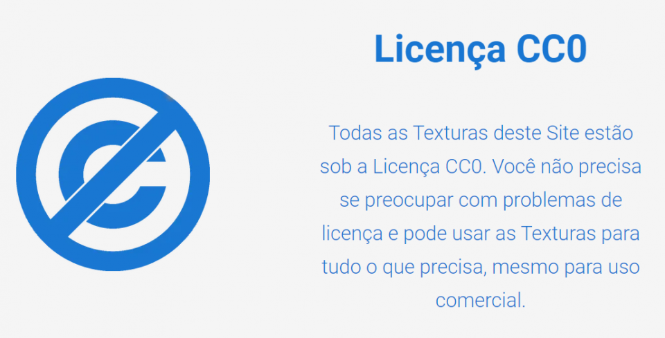 150+ texturas pbr gratuitas com licença CC0 que permite o uso das texturas em qualquer área, até mesmo comercial.